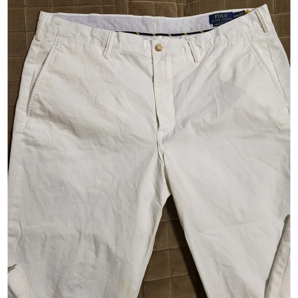 Polo Ralph Lauren Mens Straight Fit Washed Stretch Chino Pant Twili Size 38/30